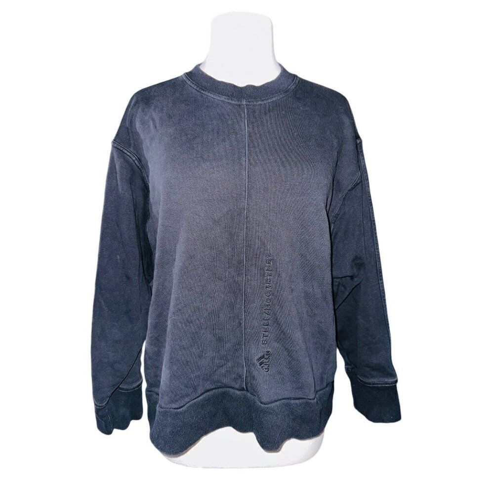 FB6 Adidas Stella McCartney Black Sweatshirt Crewneck Pullover Medium